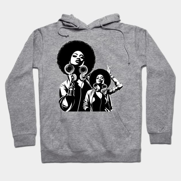 Afrocentric Women Music Hoodie by Graceful Designs